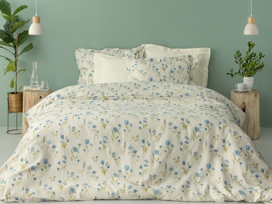 Σεντόνια Ivy IS805 (Σετ 4τμχ) Ecru Palamaiki Υπέρδιπλο 240x270cm 100% Βαμβακοσατέν