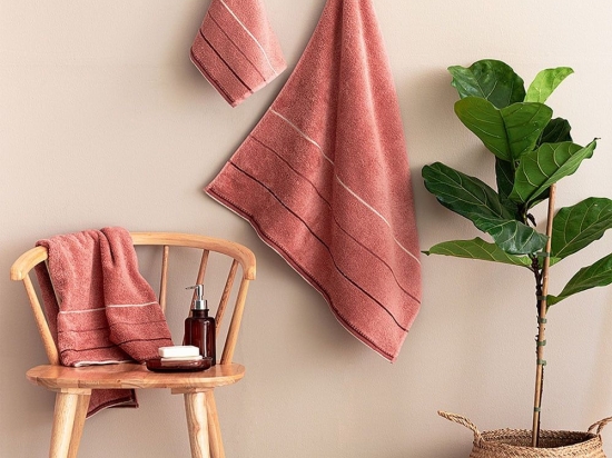 Πετσέτες Dezi (Σετ 3τμχ) Rose Palamaiki Σετ Πετσέτες 70x140cm 100% Βαμβάκι
