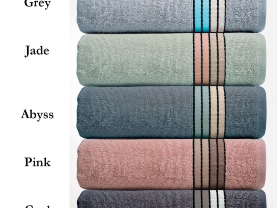 Πετσέτες Misa (Σετ 3τμχ) Grey Palamaiki Σετ Πετσέτες 70x140cm 100% Βαμβάκι