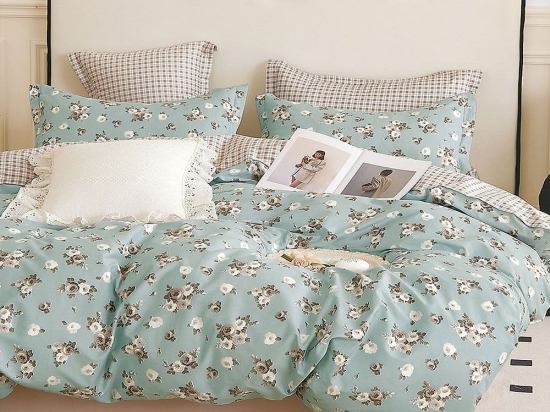 Σεντόνια Satin Days SD328 (Σετ 4τμχ) Mint Palamaiki Υπέρδιπλο 230x260cm 100% Βαμβακοσατέν