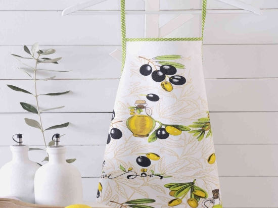 Ποδιά Αδιάβροχη Olives Ρυθμός 50x70cm Βαμβάκι-Πολυέστερ