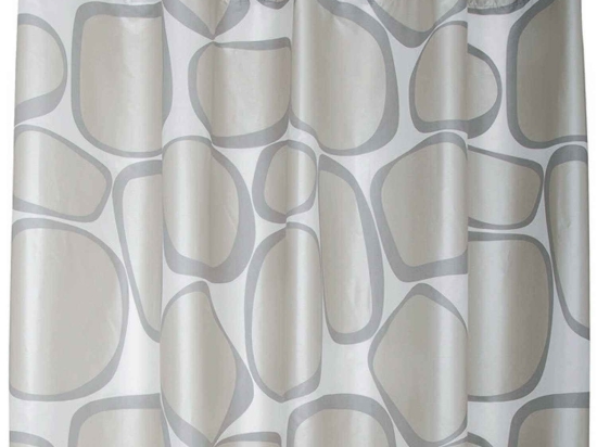 Κουρτίνα Μπάνιου Silver 02474.001 Grey 180X200cm 180Πx200Υ 180x200cm Πολυέστερ