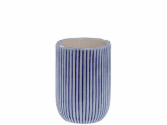 Ποτήρι Mykonos 03281.001 Blue Spirella Κεραμικό