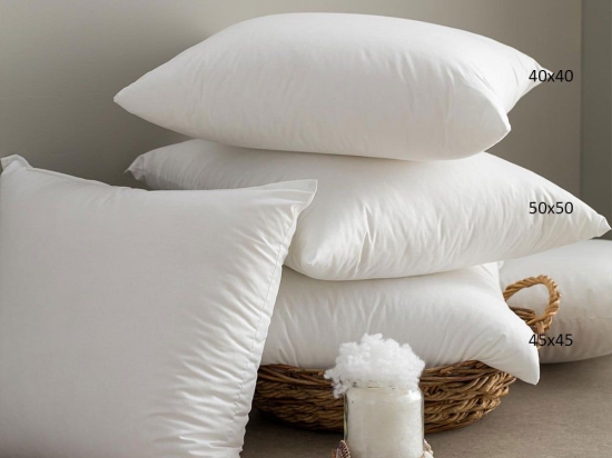 Μαξιλάρι Διακοσμητικό (Για Γέμισμα) Sofa White Vesta Home 50Χ50 Βαμβάκι-Πολυέστερ