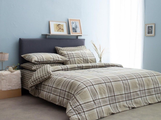 Σεντόνια Sara-1 (Σετ 4τμχ) Beige Vesta Home Υπέρδιπλο 240x260cm 100% Βαμβάκι