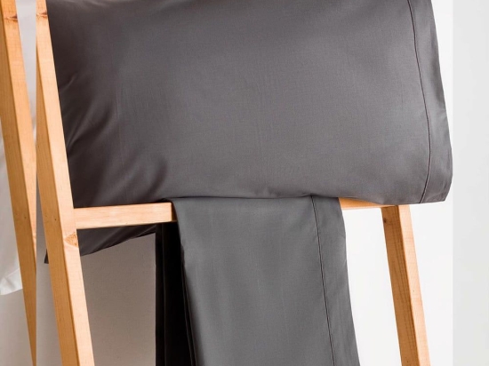 Μαξιλαροθήκες Synthesis-502 (Σετ 2τμχ) Anthracite Vesta Home 60Χ85 100% Βαμβακερό Περκάλι