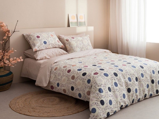 Σεντόνια Amanda-2 Με Λάστιχο (Σετ 4τμχ) Purple Vesta Home Υπέρδιπλo 160x225cm 100% Βαμβάκι