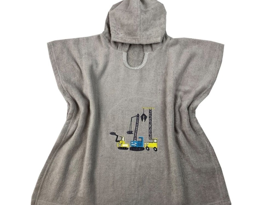 Πόντσο Παιδικό Excavators Grey Astron