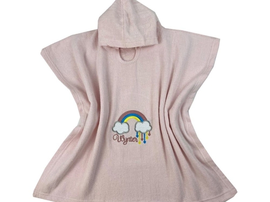 Πόντσο Παιδικό Rainbow Light Pink Astron