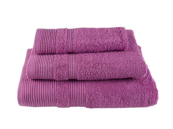 Πετσέτα 907 Dark Lilac Astron Προσώπου 50x100cm 100% Βαμβάκι