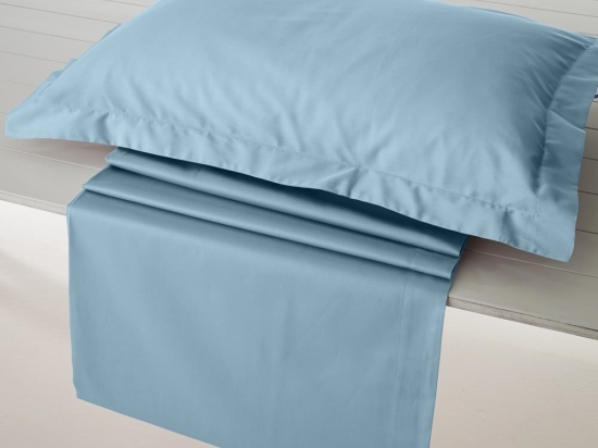 Σεντόνι Athena-306 Με Λάστιχο Aqua Green Vesta Home Υπέρδιπλo 160x240cm 100% Βαμβακοσατέν