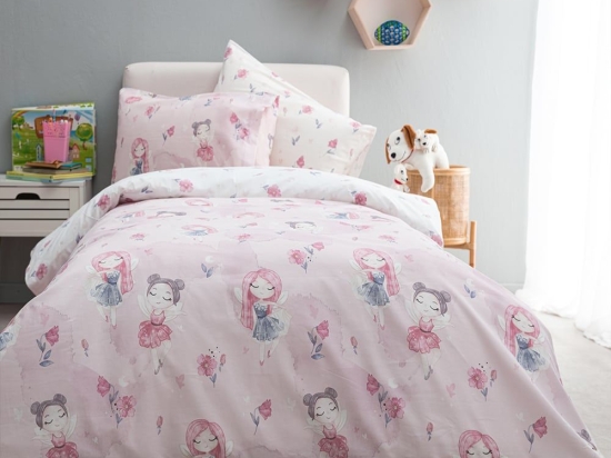 Σεντόνια Παιδικά Sissy (Σετ 3τμχ) Pink Vesta Home Μονό 170x260cm 100% Βαμβάκι