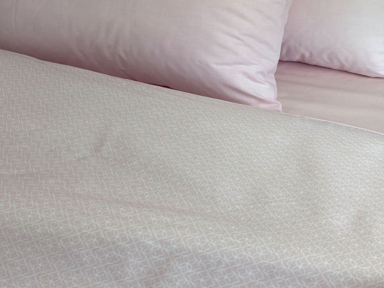 Σεντόνια Iris Με Λάστιχο (Σετ 3τμχ) Pink Astron Μονό 100x240cm 100% Βαμβάκι