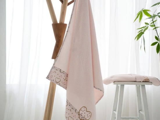 Πετσέτες Βρεφικές Pinky (Σετ 2τμχ) Pink Vesta Home Σετ Πετσέτες 100% Βαμβάκι