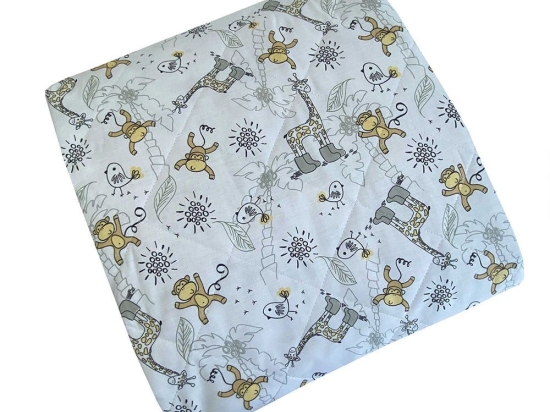 Κουβερλί Παιδικό Monkeys White Astron Μονό 160x240cm 100% Βαμβάκι