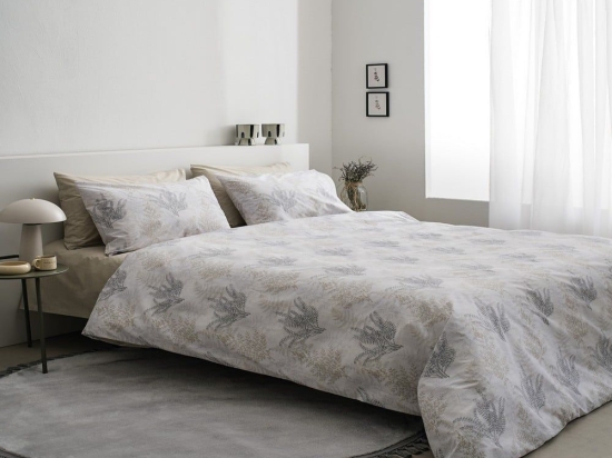 Σεντόνια Silvia-2 (Σετ 4τμχ) Beige Vesta Home Υπέρδιπλo 240x260cm 100% Βαμβάκι