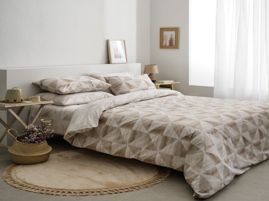 Παπλωματοθήκη Vilma-2 (Σετ 2τμχ) Beige Vesta Home Μονό 170x240cm 100% Βαμβάκι