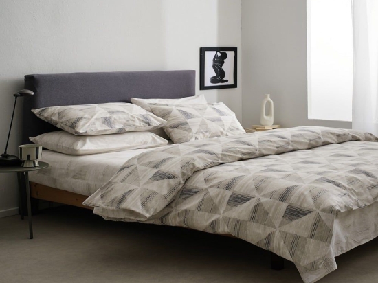Σεντόνια Vilma-1 Με Λάστιχο (Σετ 3τμχ) Grey Vesta Home Μονό 100x225cm 100% Βαμβάκι