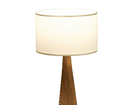 Επιτραπέζιο φωτιστικό Kalito pakoworld ivory-καφέ Φ24x45εκ