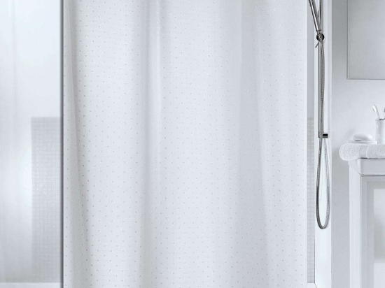 Κουρτίνα Μπάνιου Ricco 02115.002 180Χ200cm White 180Πx200Υ Πολυέστερ