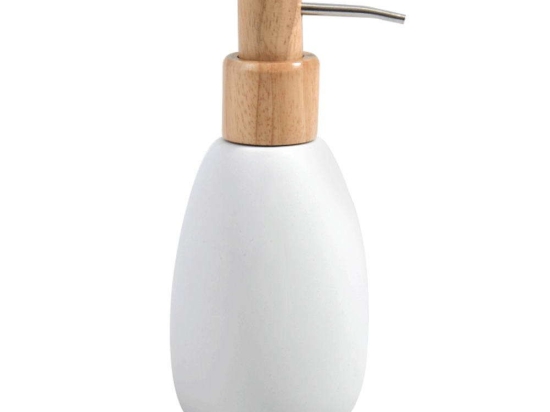 Δοχείο Κρεμοσάπουνου Sven 03080.001 White-Natural Πολυρεσίνη