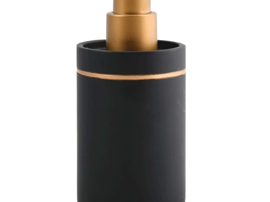 Δοχείο Κρεμοσάπουνου Bly 03295.001 Black-Gold Πολυρεσίνη