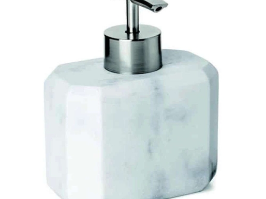 Δοχείο Κρεμοσάπουνου Marble 06760.001 10,2x6,2x13,2cm White-Multi Πολυρεσίνη