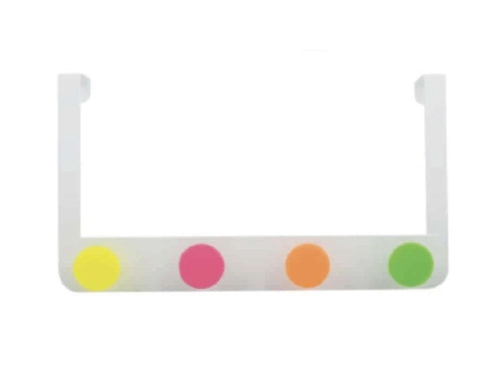 Κρεμάστρα Πόρτας 4 Θέσεων 05223.003 20cm Matte Multi Μέταλλο,Πλαστικό