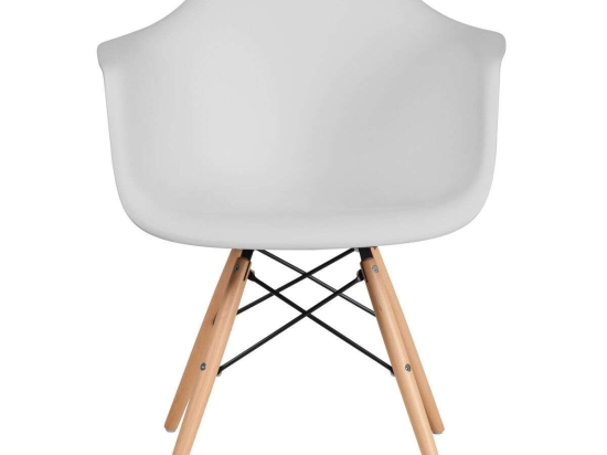 Καρέκλα Casual 65x64x79cm White Σετ 4τμχ Μέταλλο,Πλαστικό