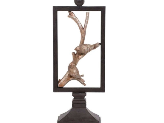 Κηροπήγιο 266-92-420 15x10x38 Brown Πολυρεσίνη