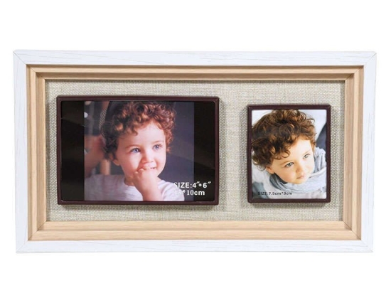 Κορνίζα 373-91-899 2 Θέσεων 15x30 8266-2 Beige Ξύλο