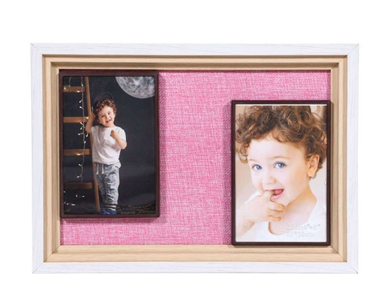 Κορνίζα 373-91-906 2 Θέσεων 20x30 8266-2 Pink Ξύλο