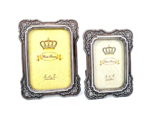 Κορνίζα 223-25-036 20x25 C13244-80C Silver Πολυρεσίνη