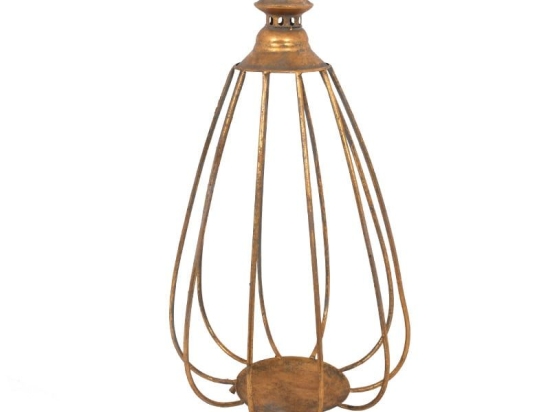Φανάρι 373-92-013 31x55cm Rust Μέταλλο