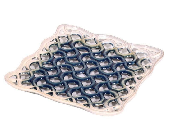 Πιατέλα Διακοσμητική 33cm Light Blue 1-0033-91-003 Etiquette Κεραμικό