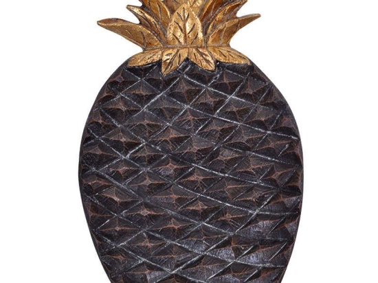 Πιατέλα Διακοσμητική Ανανάς 14.5x22.5x3cm Bronze-Brown 1-272-82-031 Etiquette Πολυρεσίνη