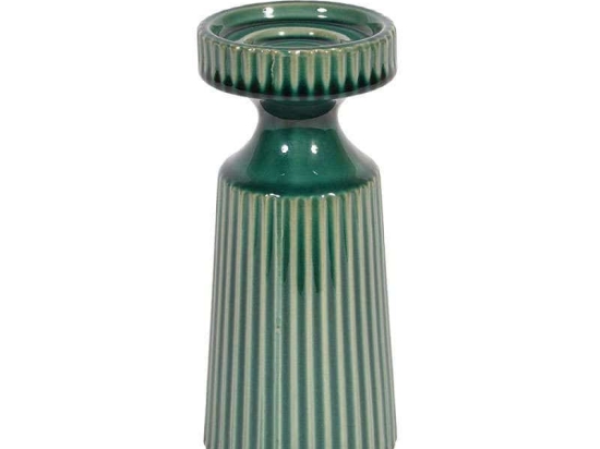 Κηροπήγιο 20cm Green 1-0033-91-013 Etiquette Κεραμικό