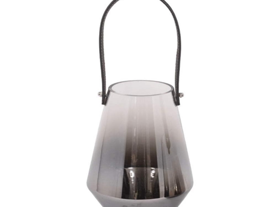 Φανάρι 1616 633-00-023 17x17x21cm Silver Γυαλί