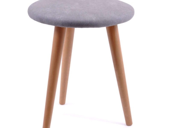 Σκαμπό Ruben 863-82-025 32x32x40cm Grey Σετ 2τμχ Mdf,Ξύλο