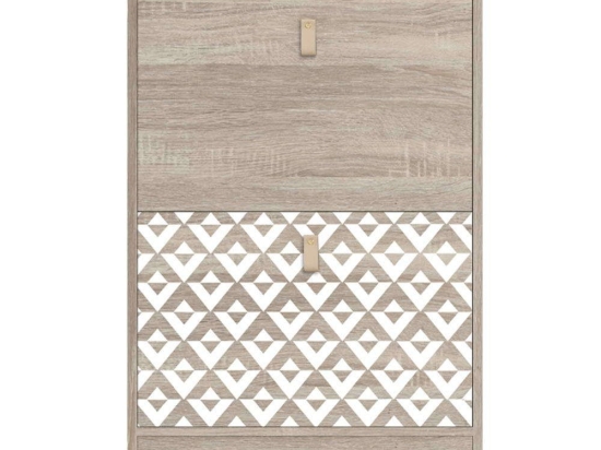Παπουτσοθήκη 271-121-035 60x23,5x81cm Sonoma-White Μελαμίνη