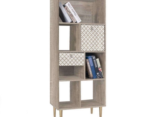 Βιβλιοθήκη Home 271-121-034 60x29,5x150cm Sonoma-White