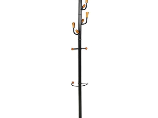 Καλόγερος Μεταλλικός 205-82-093 35x175cm Black Μέταλλο,Μάρμαρο