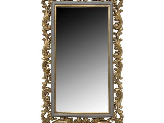 Καθρέπτης 279-221-142 22025 30x2x50cm Grey-Gold Πολυρεσίνη