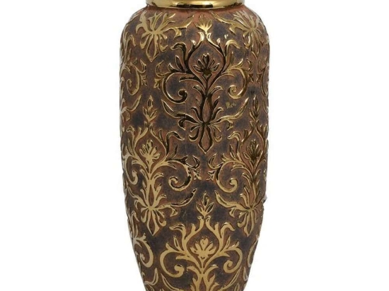 Βάζο Κεραμικό 0024-122-116 28cm Gold Κεραμικό