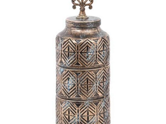 Βάζο Κεραμικό 08-122-203 40cm Bronze Κεραμικό