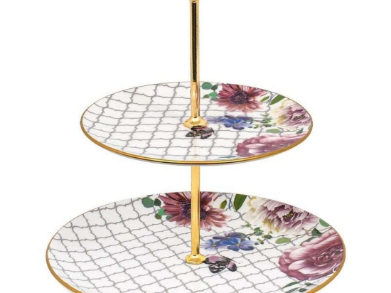 Ορντεβιέρα 2 Θέσεων Butterfly 855-122-069 19/26cm Multi Κεραμικό