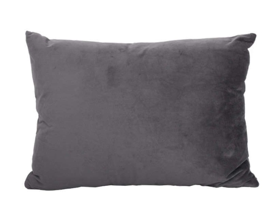 Μαξιλάρι Διακοσμητικό Βελούδινο Taylor 383-92-014 35x50cm Grey 35X50 Ύφασμα