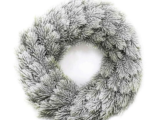 Χριστουγεννιάτικο Στεφάνι 372-99-250 40cm White-Green