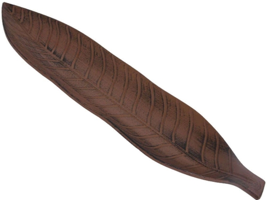 Διακοσμητική Πιατέλα Φύλλο 373-92-214 54x16cm Brown Mdf