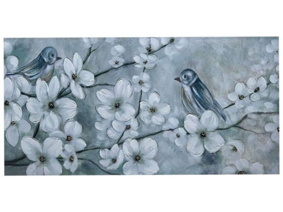 Πίνακας Καμβάς Bird 148-222-147 120x2,3x60cm Multi Οριζόντιοι Καμβάς